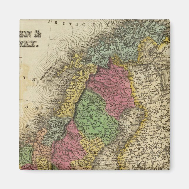 Sverige och Norge Magnet (Framsidan)