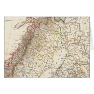 Sverige och Norge, norra Ryssland Hälsningskort