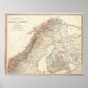 Sverige och Norge, norra Ryssland Poster