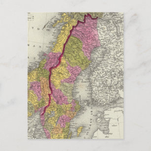 Sverige och Norge Vykort