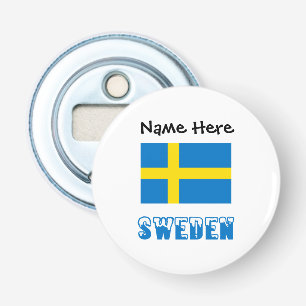 Sverige och svensk flagga personlig flasköppnare