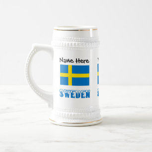 Sverige och svensk flagga personlig sejdel