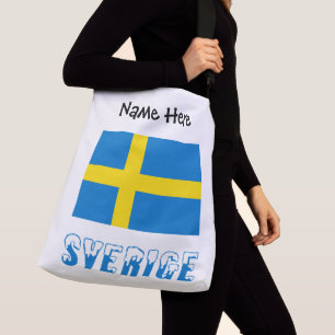 Sverige och Svenska Flagge Personlig Axelväska