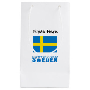 Sverige och svenskt Flagga med ditt namn