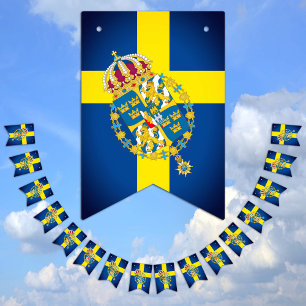 Sverige Party Banners, svenska Flagga / Bröllop