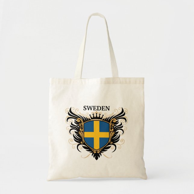 Sverige [personifiera], tygkasse (Framsidan)