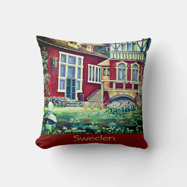 Sverige, Picturesque Falun Red Ligcape. Kudde (Framsida)