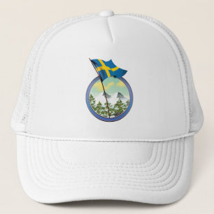 Sverige retro logotyp keps