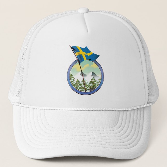 Sverige retro logotyp keps (Framsida)