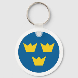 Sverige roundel nyckelring
