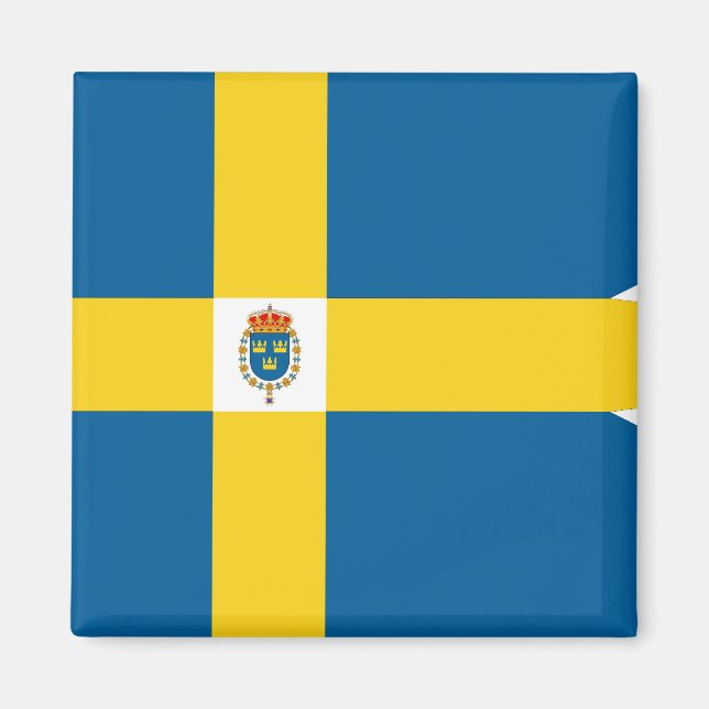 Sverige-Royal, Sverige-flagga Magnet (Framsidan)