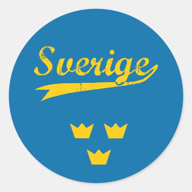 Sverige Runt Klistermärke (Framsida)