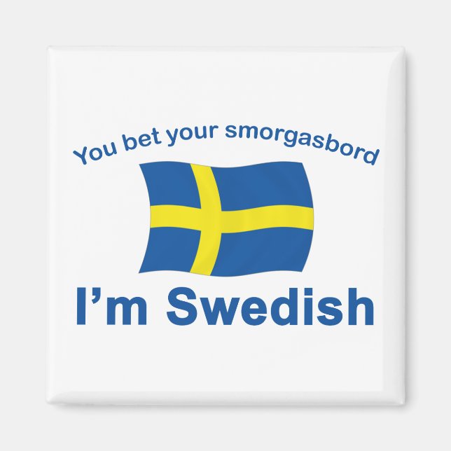 Sverige Sbårasbord 1 Magnet (Framsidan)