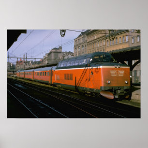 Sverige, SJ-dieseldriventil Poster