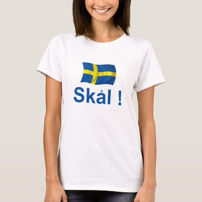 Sverige Skal! T Shirt (Framsida)