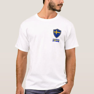 Sverige-sköld flagga T-Shirt