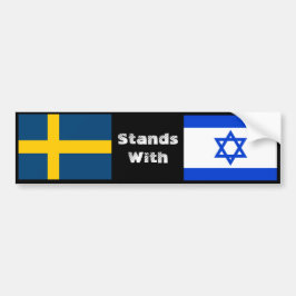 Sverige Stands with Israel Bildekal