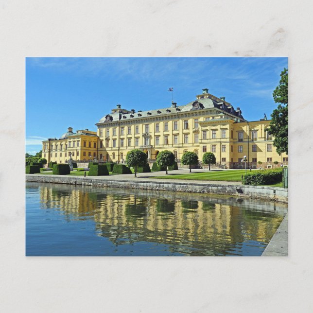 Sverige Stockholm Drottningholm Palace-plankorsnin Vykort (Framsida)