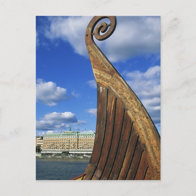Sverige, Stockholm, hamn, från Gamla Stan, Vykort (Framsida)