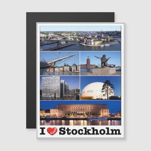 Sverige - Stockholm - I Kärlek - (Fram/baksida)