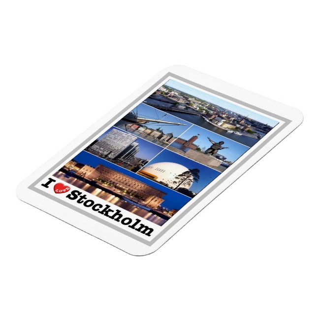 Sverige - Stockholm - I Kärlek - Magnet (Vänstra Sidan)