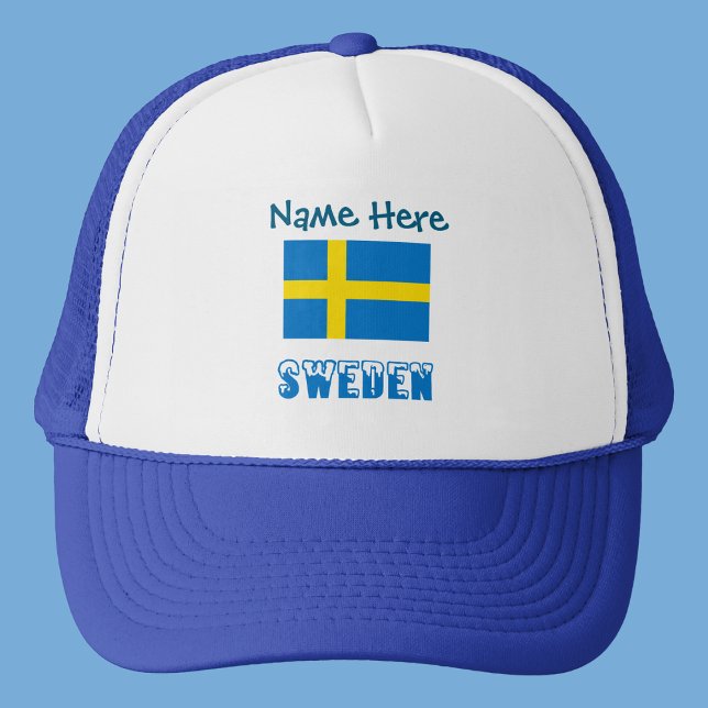 Sverige Svensk Flagga Blå Personlig  Keps (Skapare uppladdad)