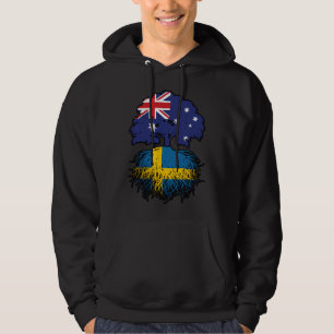 Sverige Svenska Australien Träd Roots Hoodie
