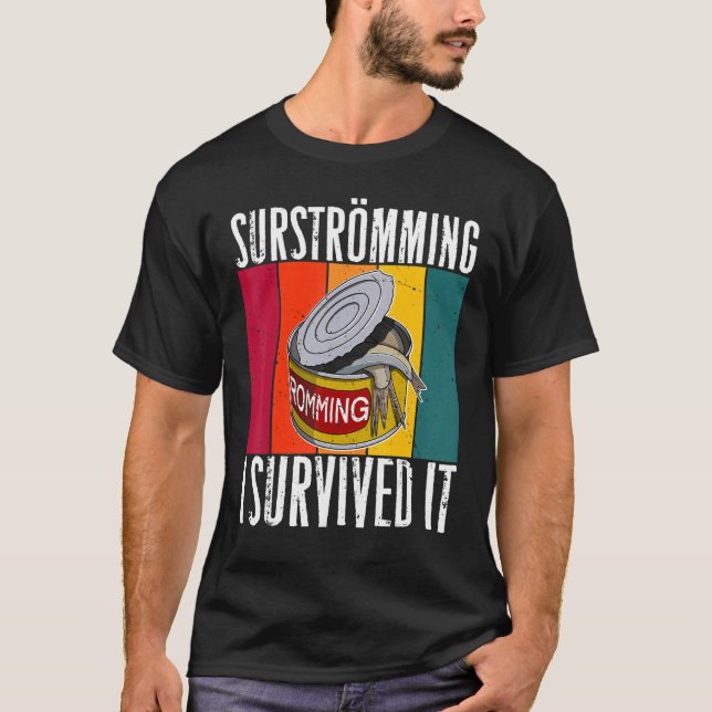 Sverige Svenska fiskspecialiteter Surstromming Puk T Shirt (Framsida)