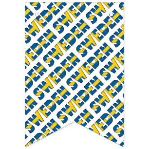 Sverige Svenska Flagga Färg Typografi Mönster