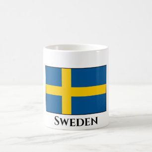Sverige (svenska) Flagga Kaffemugg
