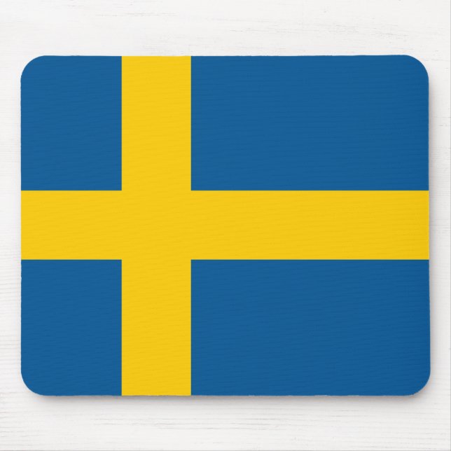 Sverige (svenska) Flagga Musmatta (Framsidan)