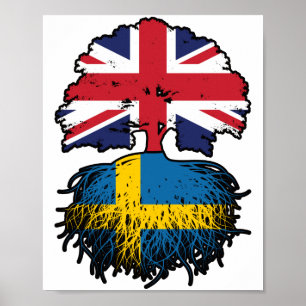Sverige Svenska Storbritannien Storbritannien Stor Poster