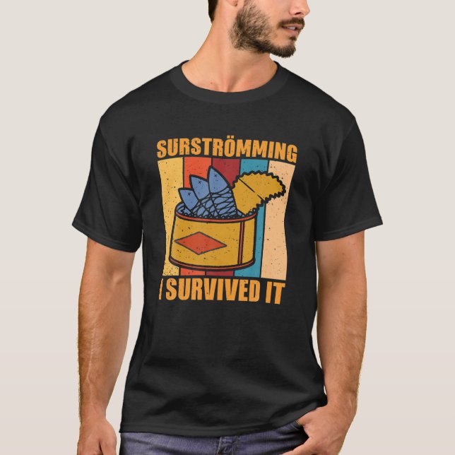 Sverige Svenska Surstromming Funny Say T Shirt (Framsida)