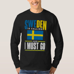 Sverige Svenska Sverige Flagga Sverige Ringer T Shirt
