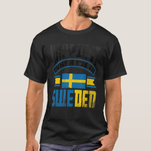Sverige Svenska Sverigens Flagga inträffar när jag T Shirt