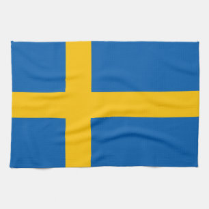 Sverige - svenskflagga kökshandduk