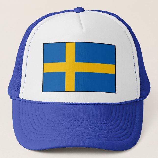 Sverige - svenskflagga truckerkeps (Framsida)