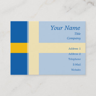 Sverige - svenskflagga visitkort