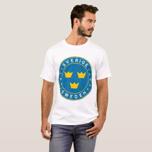 Sverige, Sverige, 3 krona, klistermärke, cirkel T Shirt