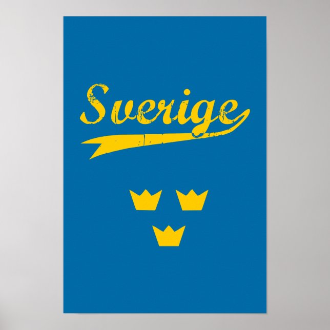 Sverige, Sverige, 3 krona, Poster (Framsidan)