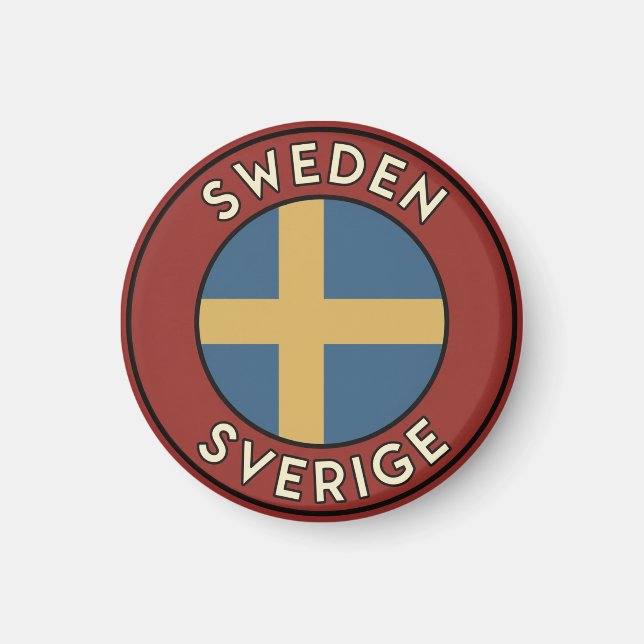 Sverige Sverige Magnet (Framsidan)