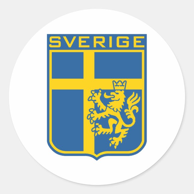 Sverige Sverige Runt Klistermärke (Framsida)
