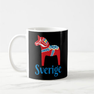 Sverige Sverige Svenska Dala Horse Dalecarlian Hor Kaffemugg