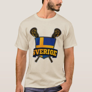 Sverige sverigeLacrosse Tee Shirt