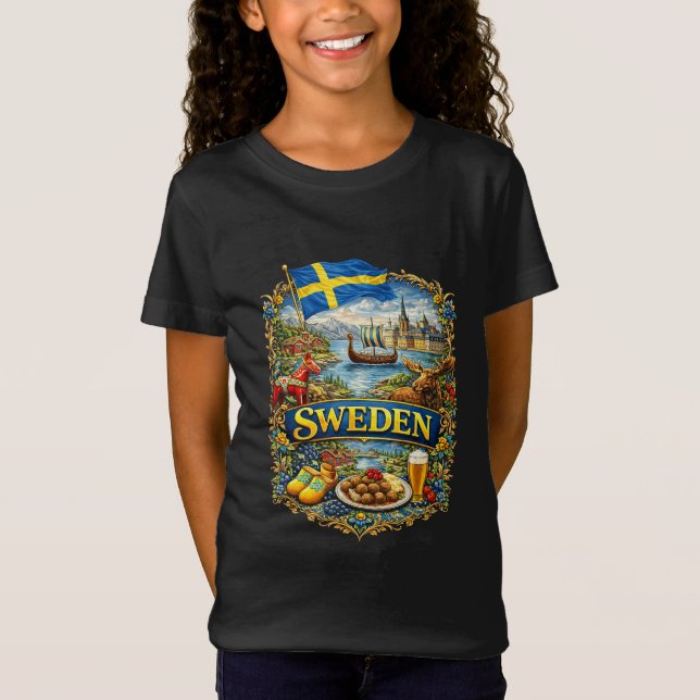 Sverige T Shirt (Framsida)