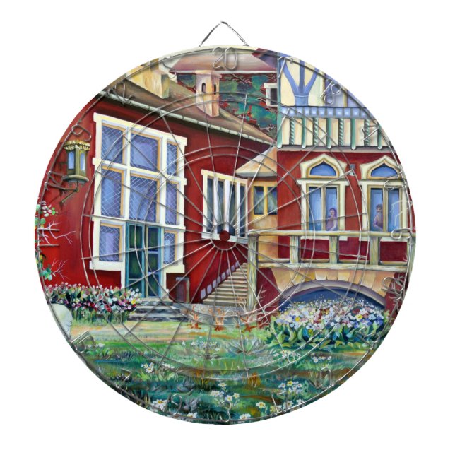 Sverige, traditionellt liggande darttavla (Framsidan)