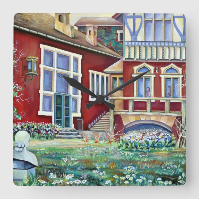 Sverige, traditionellt liggande fyrkantig klocka (Framsida)