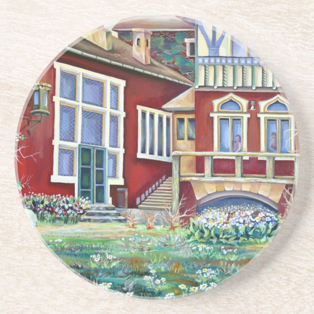 Sverige - traditionellt liggande i vattenfärg underlägg (Framsidan)