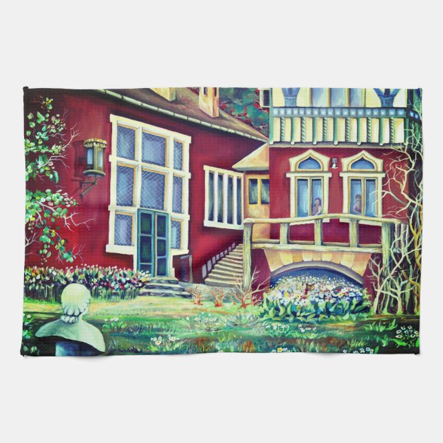 Sverige, traditionellt liggande kökshandduk (Horisontell)