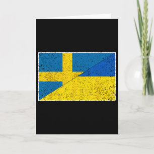 Sverige Ukraina Flagga Svensk Ukrainsk Nationalite Kort